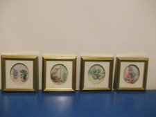 4 De'Coupage Living Pictures Beatrix Potter Peter Rabbit Jeremy Fisher Benjamin