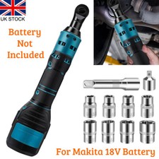 Electric Cordless Ratchet Wrench 220 RPM 3/8" For Makita 18V Battery + 8 Socket