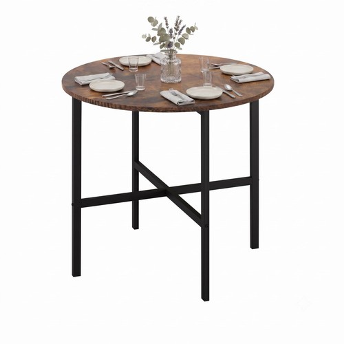 80cm round wooden dining table - 80cm,