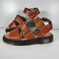 Dr. Martens Gryphon Sandals UK 6 Brown Leather Gladiator AW501 Chunky