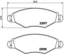 Brake pads P 61 063 BREMBO for
