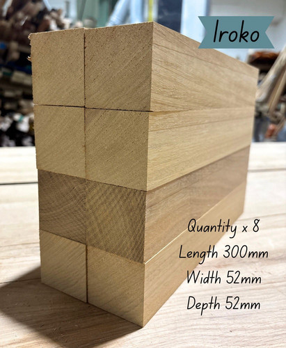 Planed iroko hardwood offcuts - hardwood,