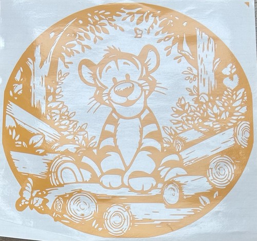 Large tigger vinyl decal 28cm - vinyl,