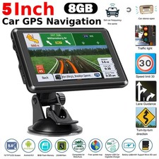 5 Inch Car Sat Nav GPS Navigation 8GB Free Lifetime UK & EU Maps Touch Screen UK