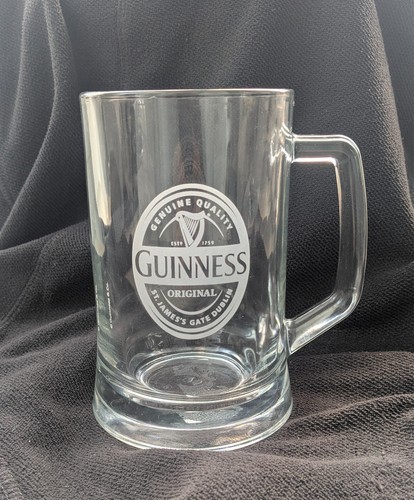 Guinness pint glass tankard