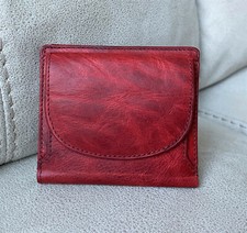 Red 100% Leather Wallet For