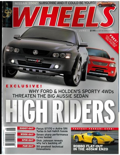 Wheels car magazine - magazine, 2003