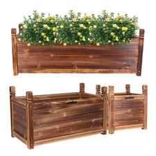 Heavy Wooden Planter Trough