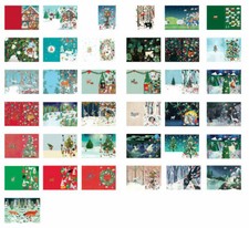Roger la Borde Advent Calendar Cards Die cut windows 170x120 mm foil or flitter