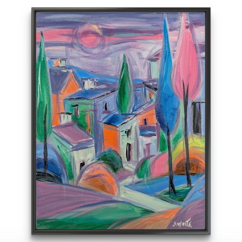 Tuscan landscape 11x14 - landscape,