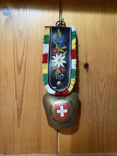 Vintage swiss cow bell - cow,