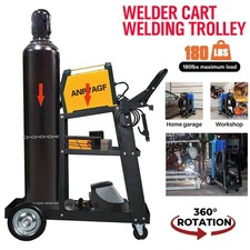 3 Tier Welding Cart Trolley Chains Plasma Cutter Mig Arc Tig Welder 80kg Storage