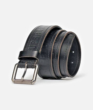 Superdry Vintage Branded Belt Leather Black Size Small New with Tags Unisex (G2)