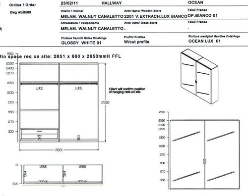 Poliform wardrobe with sliding - with,