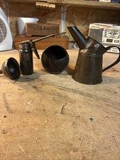 vintage motor oil cans collectables Set Off Four 1950 Sets Oil Cans Lot Look