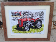A4 Framed Picture Print Massey