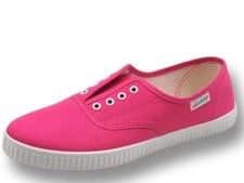 women's ladies unisex Javer Flossy style Plimsolls Elasticated Eylet flat shoes 