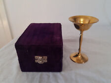 Vintage Brass Metal Goblet Cup