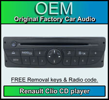 Renault Clio CD player, Renault car stereo, radio code, removal keys 281150049RT