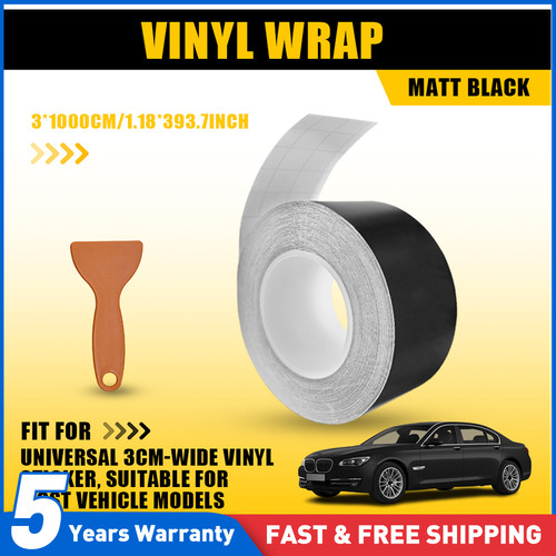 1pcs matte black 10m 3cm - 1pcs,
