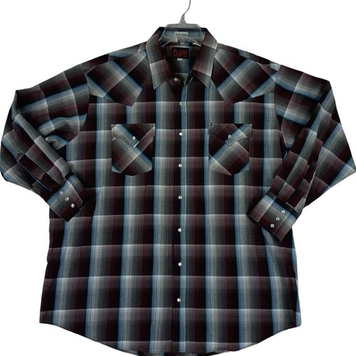 Plains western shirt - mens, 2x