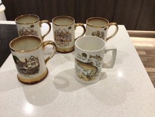5 ARTHUR WOOD VARIOUS DESIGN TANKARDS