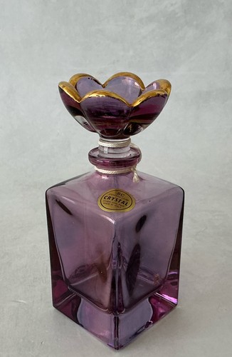 Vintage crystal perfume bottle - crystal,