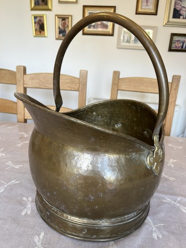 Vintage brass coal - brass,
