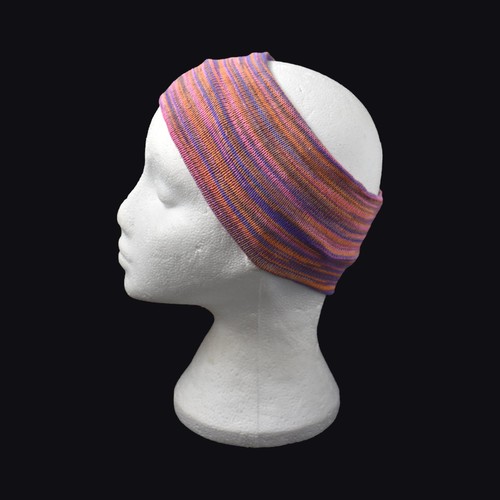 Striped cotton hair - striped, fair