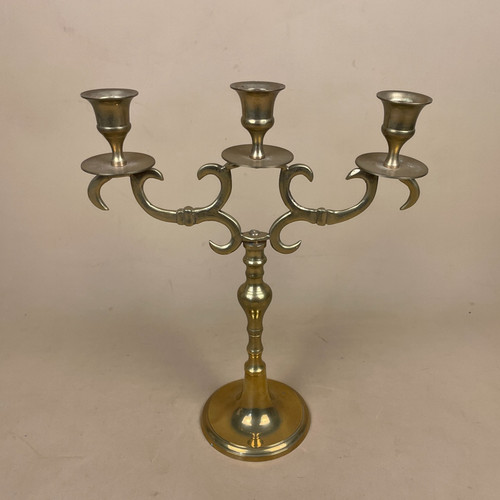 Candelabra ornate gold solid - ornate,