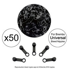50x Rubber Brake Bleed Nipple Caps Bleed Screw Caps Covers (Brembo Type)