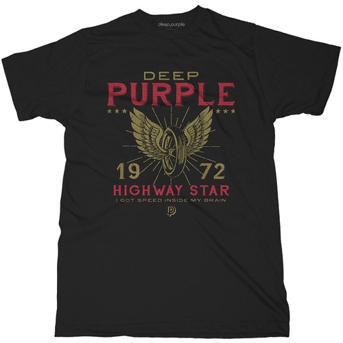 Deep purple highway star black - purple,