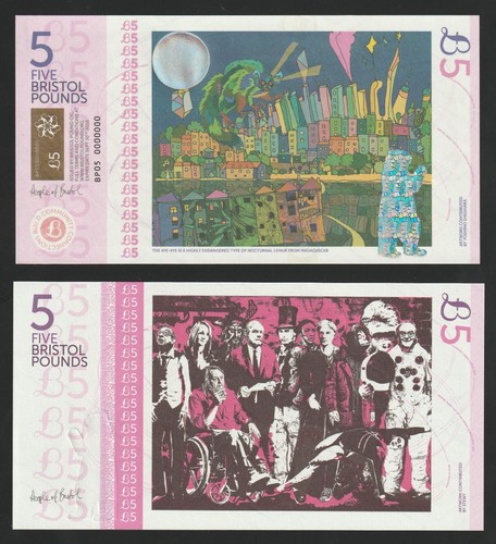 Bristol 5 pound unc - -,