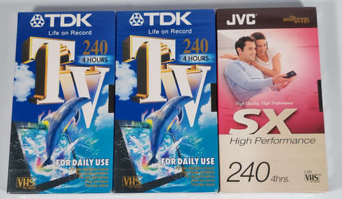 New vhs video cassette - vhs, tapes