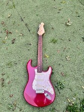 Used Red Electric Guitar – Great for Beginners or Parts