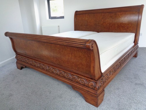 Huge emperor size sleigh bed - huge,