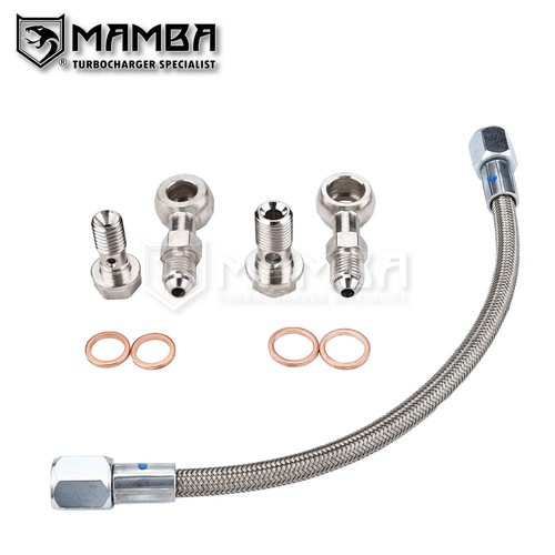 Mamba turbo oil feed line - oil,