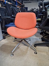 Orangebox Track-01 Ergonomic Lounge Chairs in red and orange