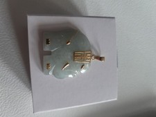 9ct gold gold lucky jade elephant 7.62 grams