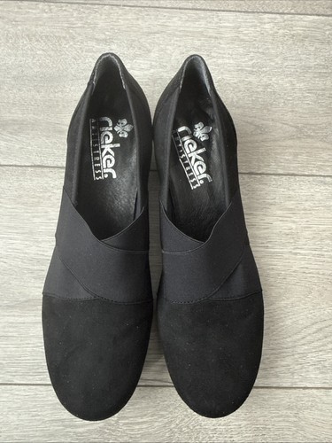 Rieker ladies black shoes size - rieker,
