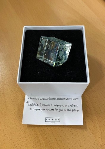 Spaceform glass cube gift - glass,