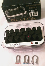 REVLON THERMO CERAMIC HEATED HAIR ROLLERS STYLER CURLERS 20ROLLERS  20 PINS *VGC