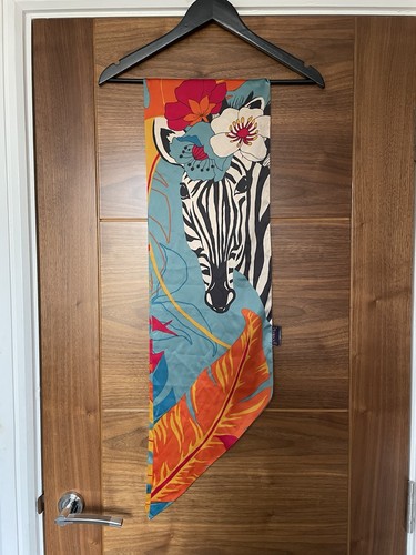 Powder zebra neck scarf - neck,
