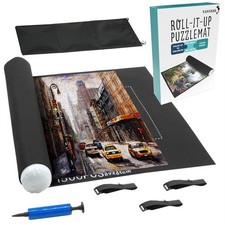 Tanness Giant Jigsaw Board Puzzle Roll Mat 1500pcs Portable with Storage Bag