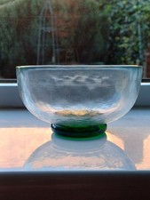 Art/Studio Glass Bowl. Rippled