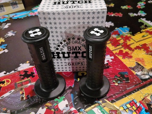 Hutch bmx grips - black, jdb