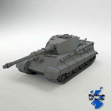Tiger II (King) Tank WW2 Tabletop Gaming 3D Print