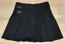 H&M Girls Black Pleated Skirt