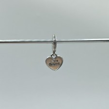 Genuine Pandora Best Friends Pink Heart Dangle Charm ALE 925 791950CZ