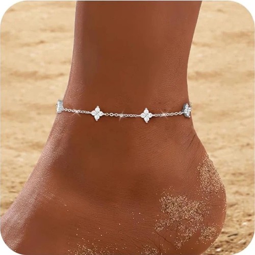 925 sterling silver - silver, clover